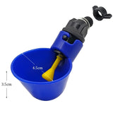 30 Pcs/lot Automatic Quail Drinker Chicken Duck Waterer Bowl Straight Pipe With Yellow Nipple Farm Poultry Drinking Water System