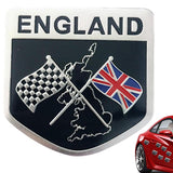 Union Jack Car England United Kingdom Flag Metal Emblem Badge Queen Memorial Party Props Stickers