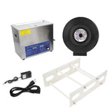 6L Ultrasonic Cleaner Industrial SUS304 Stainless Steel Record Washing Machine with Drain Valve