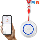 TUYA WiFi Wireless SOS Emergency Home Burglar Alarm Sensor Panic Button For Old Man Personal Self-Defense Smart Life App
