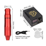 Tattoo Pen Kit Motor Tattoo Pen Kit Professional Complete Adjustable Needle Length Lightweight Powerful for Tattoo Shop