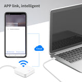 Tuya ZigBee Mini Temperature Humidity Sensor Smart Remote Monitor Works with Gateway Alexa Google Home Voice App Control