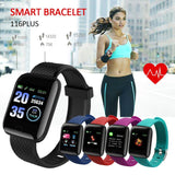 116Plus Waterproof Sports Tracker Bracelet Heart Rate Monitor Blood Pressure Smart Watch