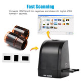 135 Slide Converter Portable Negative Film Scanner - 8 Megapixel, Converts 35mm/135mm Slides and Negatives to Digital JPEG Photos