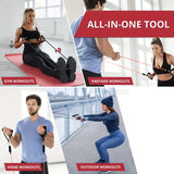 11pcs/set Multi-functional Resistance Band Set, TPE Latex Fitness Rope For Men And Women, Suitable For Weight Loss