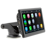 7 Inch Car Multimedia Player for 12-24V Vehicle Support Wired/Wireless Carplay Android Auto Fm Usb Disc Tf Card Play Mirror k