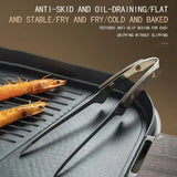 304 Stainless Steel Grill BBQ Tongs With Anti-scald Wood Handle Cooking Utensils Multi-purpose Food Bread Clip For BBQ Baking