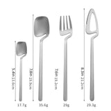 304 Stainless Steel Wall Hanging Steak Knife Fork Spoon Western Tableware Household Sanding Hanging Cup Coffee Dessert Spoon Fou
