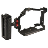 Camera Cage Side Handle Camera Metal Side Handle with Cold Shoe Mount 1/4 Screw for Sony Canon Nikon Camera Cage Handle Grip