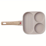 1pc Non-Stick Egg Frying Pan, 2/4 Holes Pancake Pan, Mini Pancakes Fried Egg Burger Pan, Omelet Tray, Cookware, Kitchenware