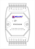 6VI 4DI 4DO 0-10V Digital input and output module RS485 MODBUS RTU communication WP9039ADAM WELLPRO