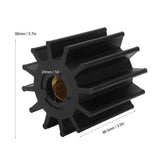 Boat Water Pump Impeller High Performance Heavy Duty 12 Blade Durable Double Flat Drive 17370‑0001 for Boat