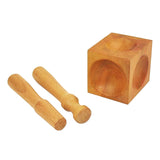 Wooden Square Dapping Block Punch Kit DIY Doming Shaping Stamping Blanks Soft Metals Gold Silver Copper Aluminum Sheet Concave