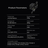 CREALITY SE Extruder Dual-gear Drive High Torque & Smooth For Ender-3/ V2/ Ender-3 Pro/Ender-5 Series