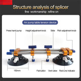6 inch Seam Manual Rubber Vacuum Leveg Setter For Granite Stone Slab Joining Seaming