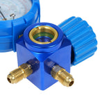 Air Conditioning Pressure Single Diagnostic Manifold Gauge with Clear Scale Fits R410A R22 R134A R404A Refrigerants