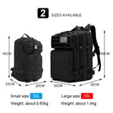 30L or 50L Military Hiking Bag Men Women Sports Trekking Hunting Nylon Tactical Backpack Outdoor Travel Fishing 3P Attack Pack