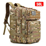 30L or 50L Military Hiking Bag Men Women Sports Trekking Hunting Nylon Tactical Backpack Outdoor Travel Fishing 3P Attack Pack