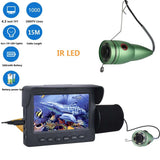 30M 4.3" Inch 1000tvl Underwater Fishing Video Camera Kit 12 PCS LED  IR  Lights Video Fish Finder Lake Under Water fish cam