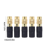 30PCS PVC Outdoor Misting Cooling System Garden Irrigation Yard Watering 1/4'' Brass Atomizer Adjustable Micro Sprinklers