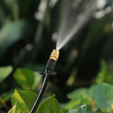 30PCS PVC Outdoor Misting Cooling System Garden Irrigation Yard Watering 1/4'' Brass Atomizer Adjustable Micro Sprinklers