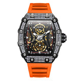 Luxury sport Hollow Full-automatic Mechanical watch man ONOLA Fashion Tape Waterproof Watch for Men Relogio Masculino Clock