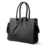 Laptop Women 15.6-Inch Computer Work Leather Handbag Business Office Bag