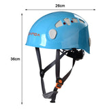 Climbing Helmet Protection with Chin Strap Construction Hardhat for Adults Mens Womens Mountaineering Rappelg Rope Descent