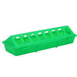 30cm Chicken Feeder Fountain 16 Holes Poultry Ground Feeder Plastic Clamshell Feeding Chicken Groove Farm Breeding Supplies