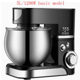 Electric Stand Food Mixer Stainless Steel Chef hine 5L Bowl Cream Blender Knead Dough Cake Bread Whisk Egg Beater