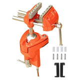 (All steel) Heavy Duty Table Clamp Benches Vise with 360??Rotation Cast Steel Workbenches Vise for Crafting Woodworking Vise Tool