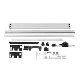 Table Saw Fence Set Black Silver Aluminum Alloy with Fine Adjustment Knob 800mm/1000mm800mm Table Saw Fence