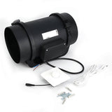 8in EC Motor Ventilation Exhaust Fan Duct Fan PWM Adjustable Speed Controller 760CFM 220V