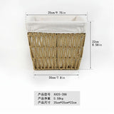 Bread Basket: Handwoven Bread Basket With Cotton Liner - Paper Rope Fruits Snacks Serving Storage Organizer For Kitchen Countertop Table Serving