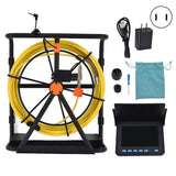 4.3 Inches Pipe Inspection Camera with 6 LED Lights IP68 Waterproof Plumbing Drain Endoscope Camera 100?240VUS Plug 20m / 21.9yd
