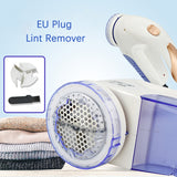 Electric Clothes Shaver Trimmer - EU Plug. Portable Sweater Pill Shaving and Sucking Ball Machine. Remover for US/EU