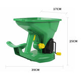 Gardening Seed Spreader Portable Manual Seeder 1.5L Gears Adjustable Sowing Fertilizing Melting Snow for Garden Small Lawn