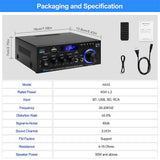 AK45/AK35 800W Home Power Amplifier 2 Channel Bluetooth 5.0 Mini Hifi Digital Stereo Sound Amplifier Support FM USB SD Mic input