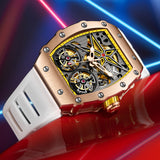 2022 New ONOLA Men Watch Automatic Mechanical Watch for Men Business Sport Wristwatch Luminous Waterproof Leather Belt Clock