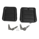 Forklift Seat with Adjustment Switch and Slide Rail Black Comfortable for Dumper Mower Skid Loader Telehandler Backhoe Excavator Dozer