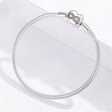 Sterling silver snake bone bracelet