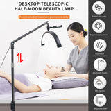 HD-M30X 36W Desktop LED Video Light Half-moon Shaped Fill Lamp Bi-color 3200K-5600K Dimmable for Vlog Beauty Salon Makeup