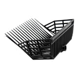 Fork Replacement Pitchfork Head, Horse Manure Rake, for Picking Up Manure, Stable Waste Removal, Black