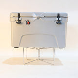 Portable Fridge Ice Box Camping Folding Cooler Stand Frame Stainless Steel Lage Rack for Cooking Fishing Picnic Outdoor