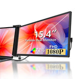 15.4 inches Expansion Screen - FHD 1920*1080 IPS Dual-screen Foldable Monitor for 15.6 - 17.3 inch Laptop
