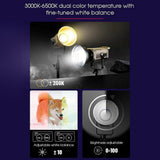 200W RGB COB Studio Video Light: Bowens Mount, 17 Effects, True Color, Quiet Operation