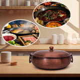 Copper Hot Chafing Dish - Reinforced, Sturdy For Party, Picnic & More