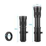 Camera MF Super Telephoto Zoom Lens F/8.3-16 420-800mm T2 Mount w/ Adapter Ring for Nikon AI-mount D50 D90 D5100 D7000