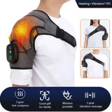 Electric Heating Belt Vibration Shoulder Massage Pad Support Brace Arthritis Joint Pain Relief Health Care