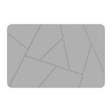(Light Grey) Bath Mat Quick Drying Diatomaceous Floor Rug for Bathroom and Kitchen, Absorbent Earth Mat Easy Clean Bathmat Door Mat  Light Grey